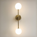 Aplique de Pared de Vidrio Esmerilado Minimalista - Iluminación Suave Moderna en Negro o Dorado