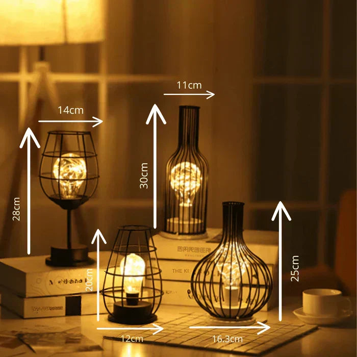 Lámpara de mesa LED de metal para el hogar