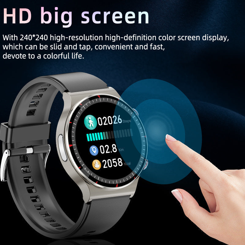 Reloj inteligente médico EKG | Certificado CFDA | Biosensor de alta precisión 512Hz | Monitoreo de SpO2 y frecuencia cardíaca | Análisis de respiración basado en IA | IP67 a prueba de agua