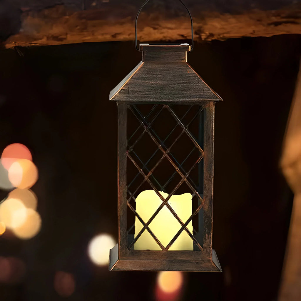 LumiCrest – Luz Solar de Jardín Vintage