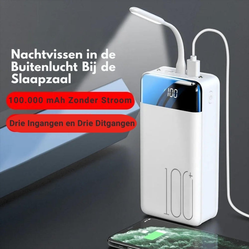 VoltEdge – Batería Externa de Mayor Capacidad con Tres Puertos de Carga Rápida y Pantalla LED
