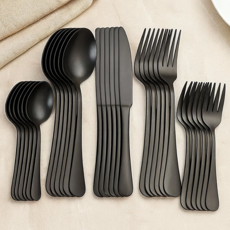 ChefEase – Juego de Cubiertos de 30 Piezas para Cocina y Servicio