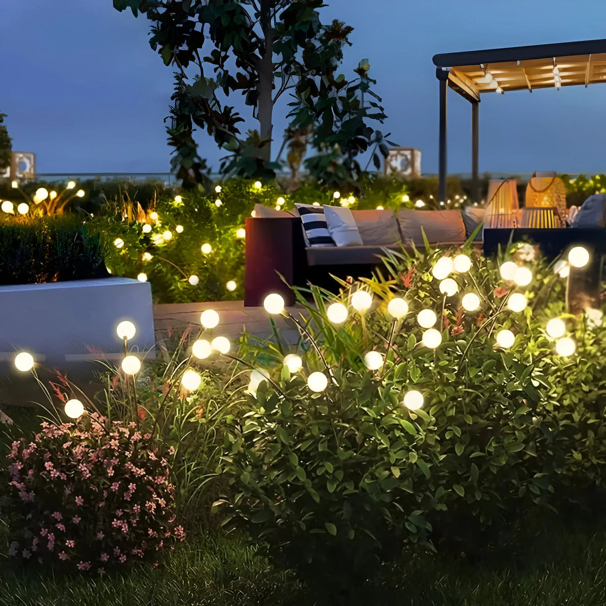 GlowWave – Luces de Jardín Solar oscilantes