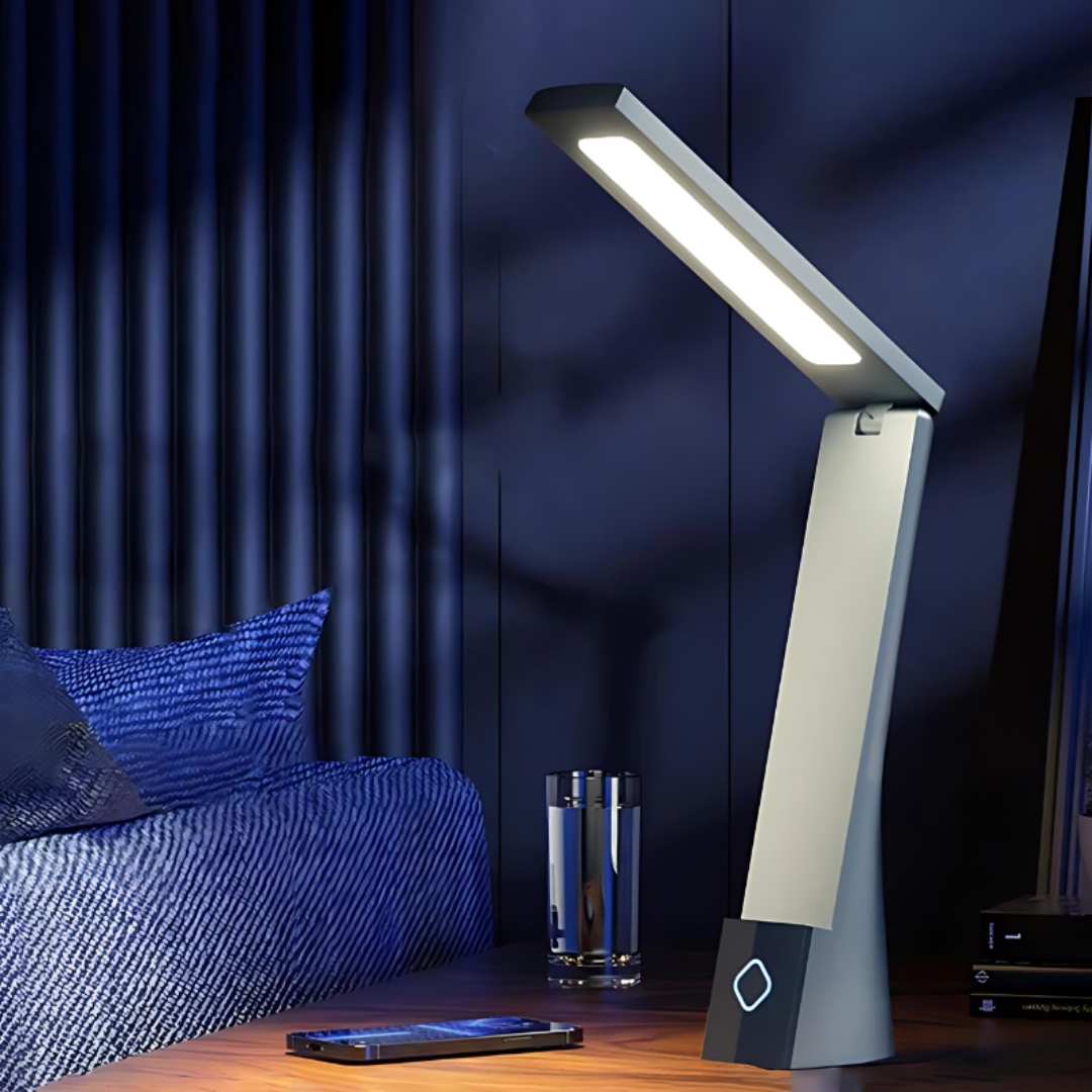 Lámpara de mesa LED plegable | Iluminación interior compacta