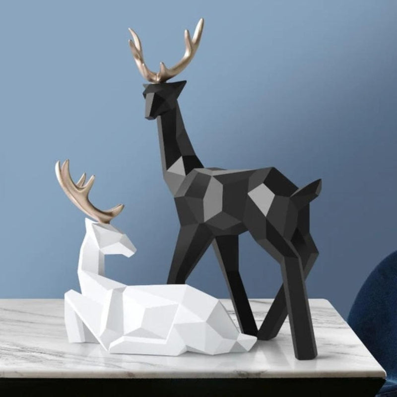 DecoDeer - Escultura Geométrica de Ciervo para Decoración Interior