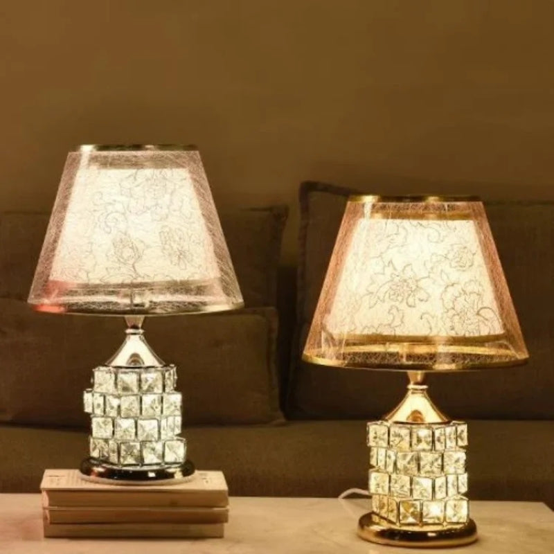 LumaGlow – Lámpara de mesa LED de cristal para decoración del hogar