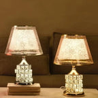 LumaGlow – Lámpara de mesa LED de cristal para decoración del hogar