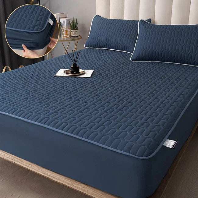 AquaSlumber – Protector de colchón de lujo con comodidad impermeable y acolchada