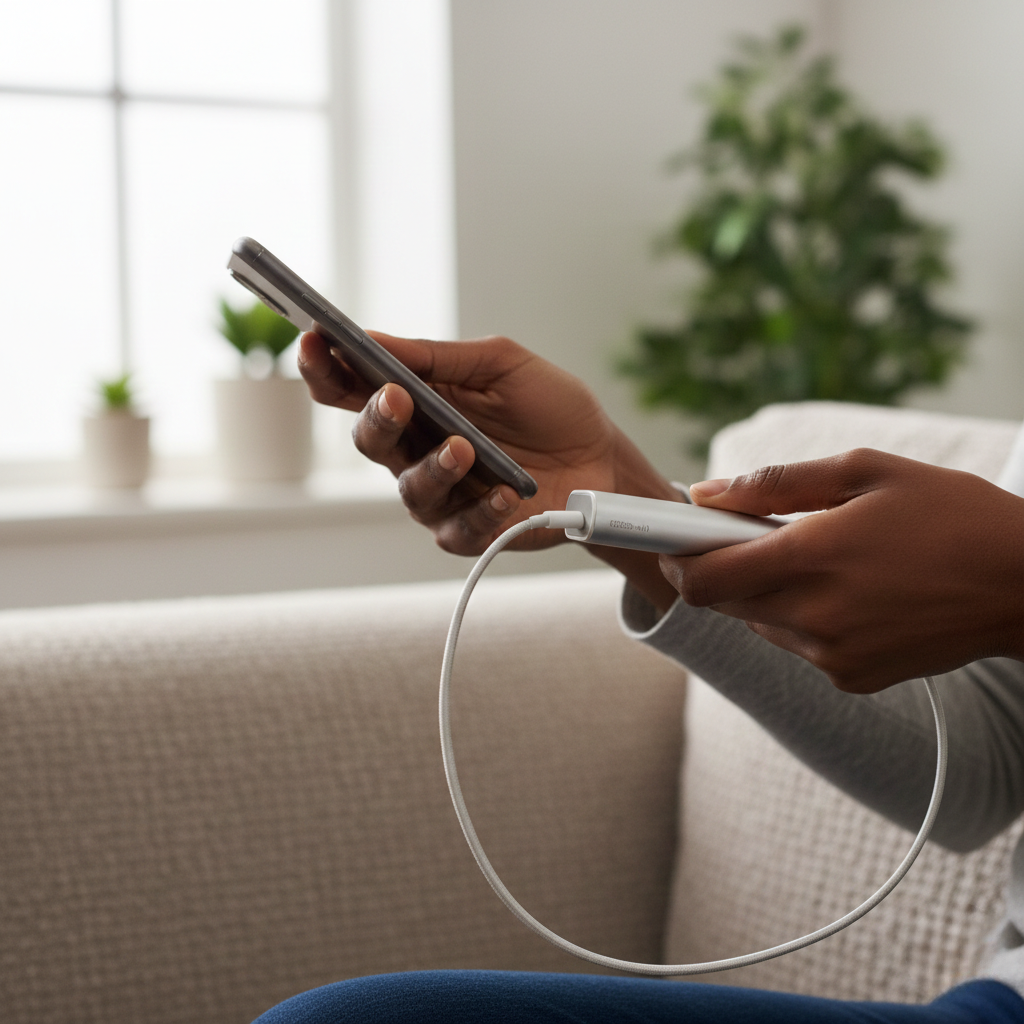 Batería externa delgada con dos puertos USB