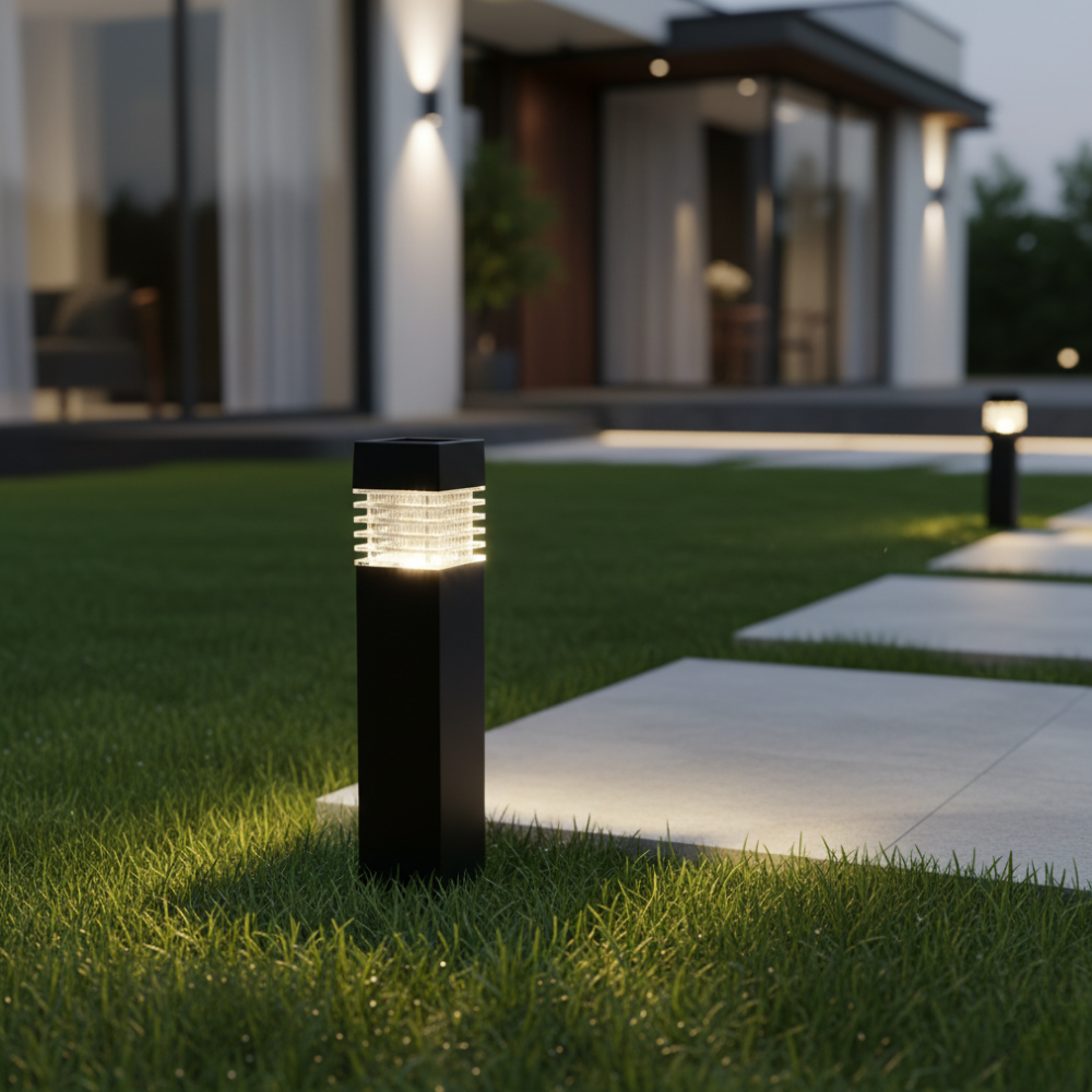 Luces de Sendero Solares Modernas | Diseño Ecológico LED Resistente a la Intemperie para Jardín o Patio