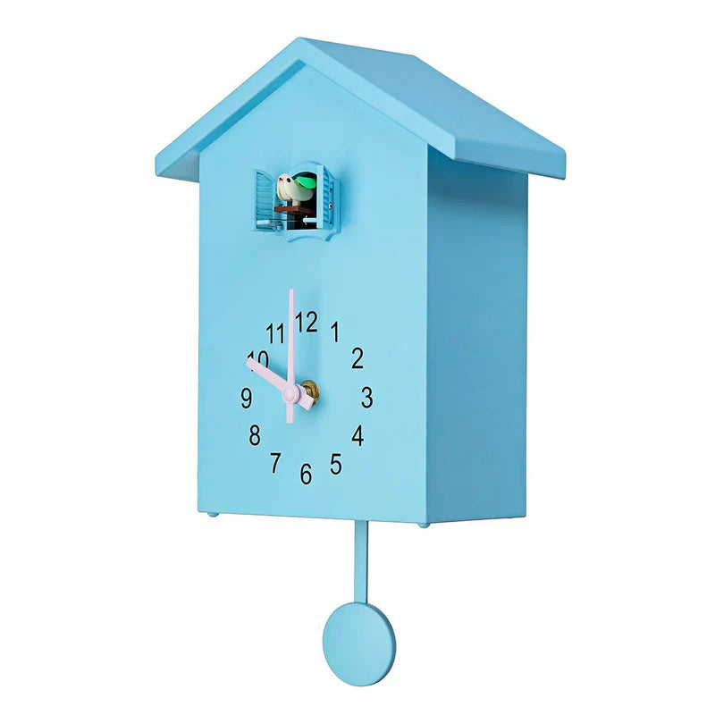 BirdCall – Encantador reloj de pared de cuco para el hogar y la oficina con canto de cuco tradicional