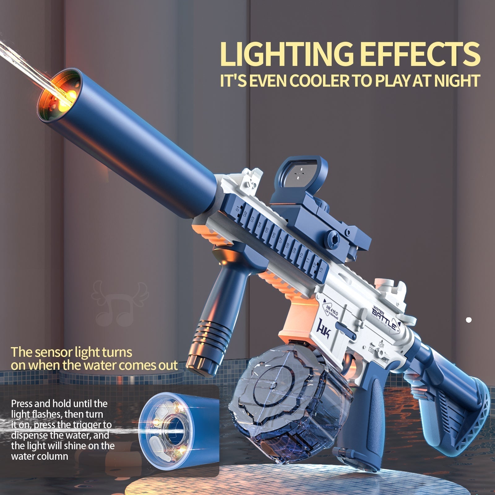 Pistola de Agua M416 - VERSIÓN LIGERA