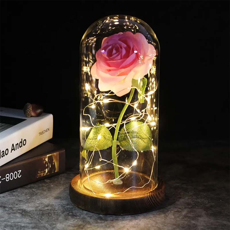 Regalo del Día de la Madre | Luz LED Decorativa en Forma de Rosa con Diseño Portátil