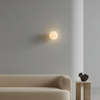 Luz de Pared Solsticio - Aplique de Vidrio Esmerilado Moderno para Interiores Minimalistas