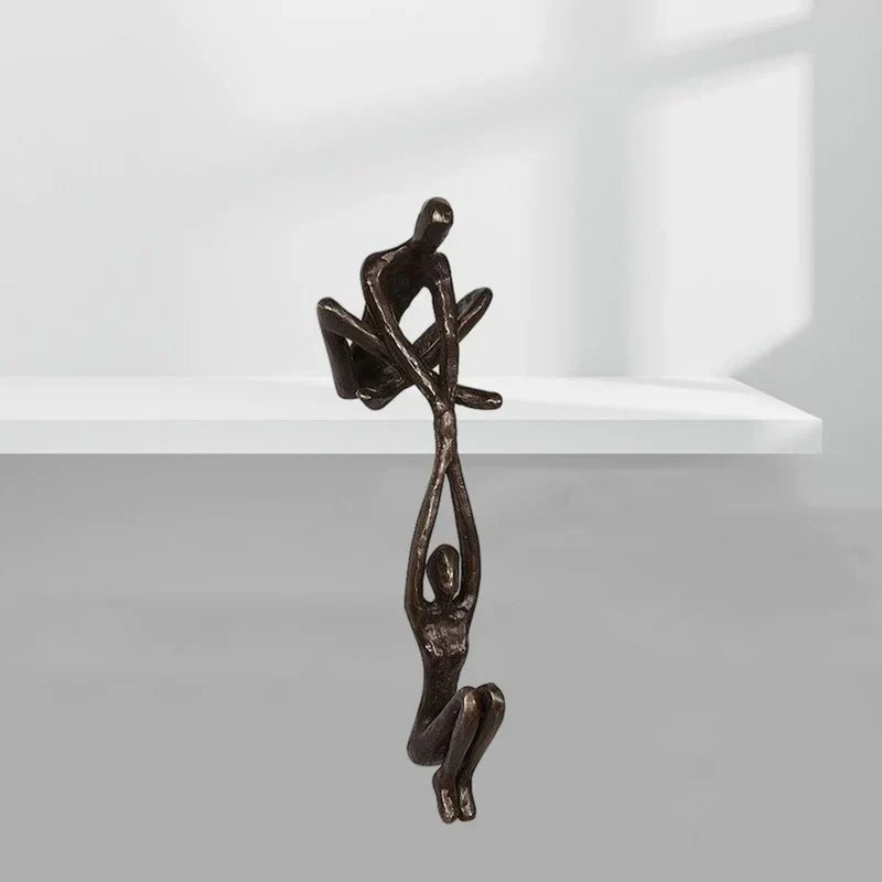Amor Eterno y Fuerza | Escultura Figurita | Decoración para el Hogar | Decoración Única