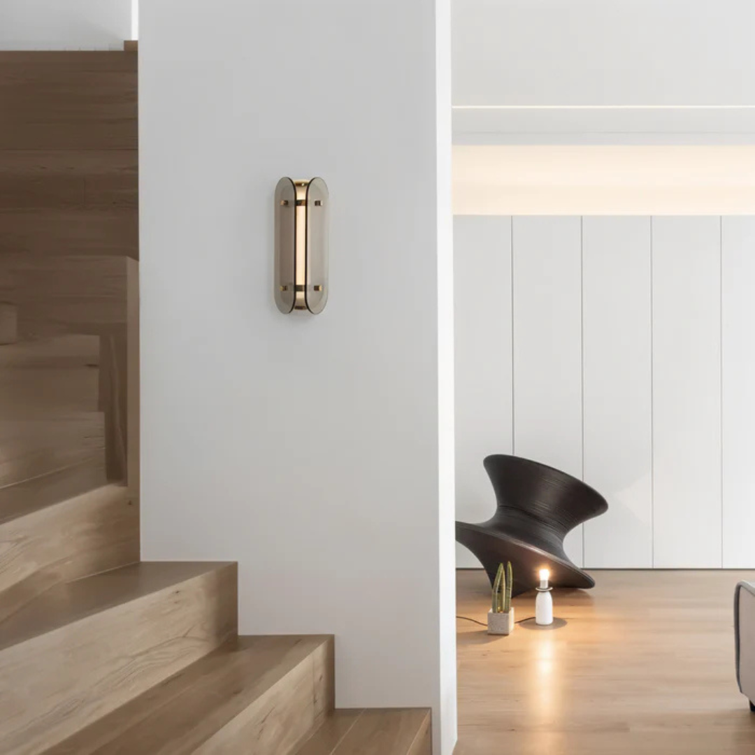 Lámpara de pared de vidrio | Iluminación LED para el hogar