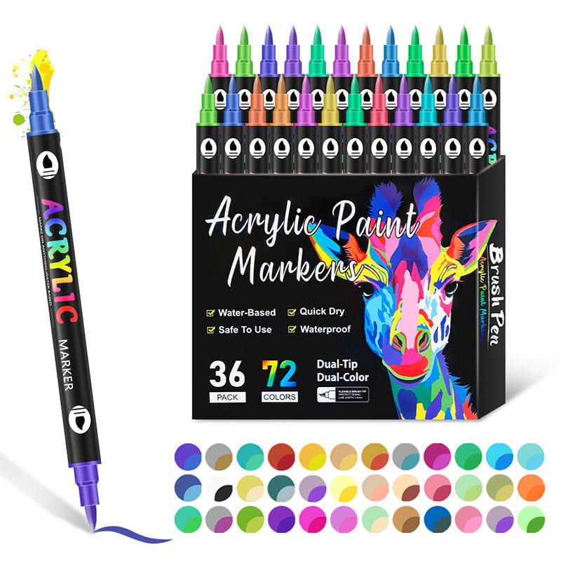 Marcadores de pintura acrílica para creaciones vibrantes