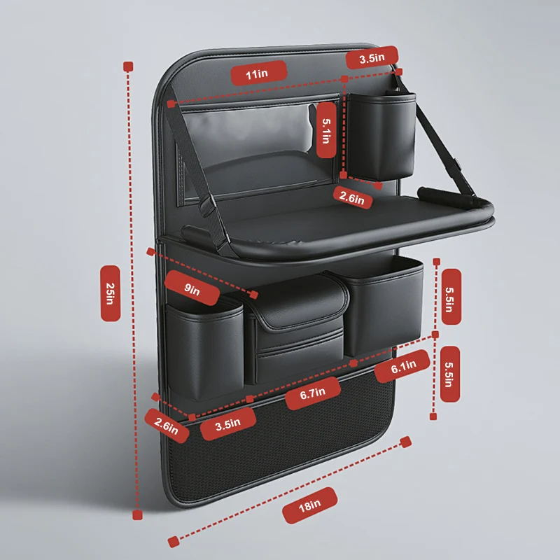 Organizador de Asiento Trasero para Coche con Soporte para Tableta