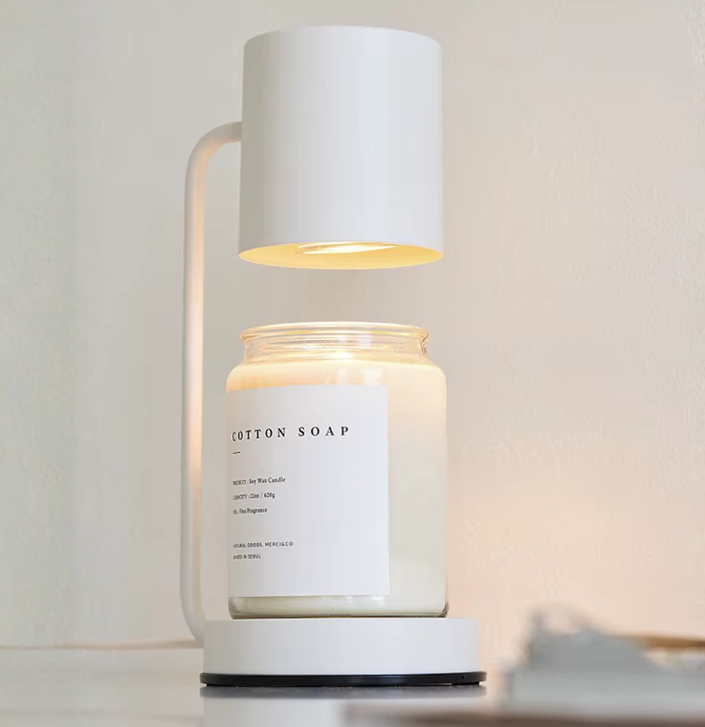 Lámpara Calentadora de Velas Elegante - Luz Calentadora de Velas Eléctrica de Doble Uso para una Atmósfera Acogedora