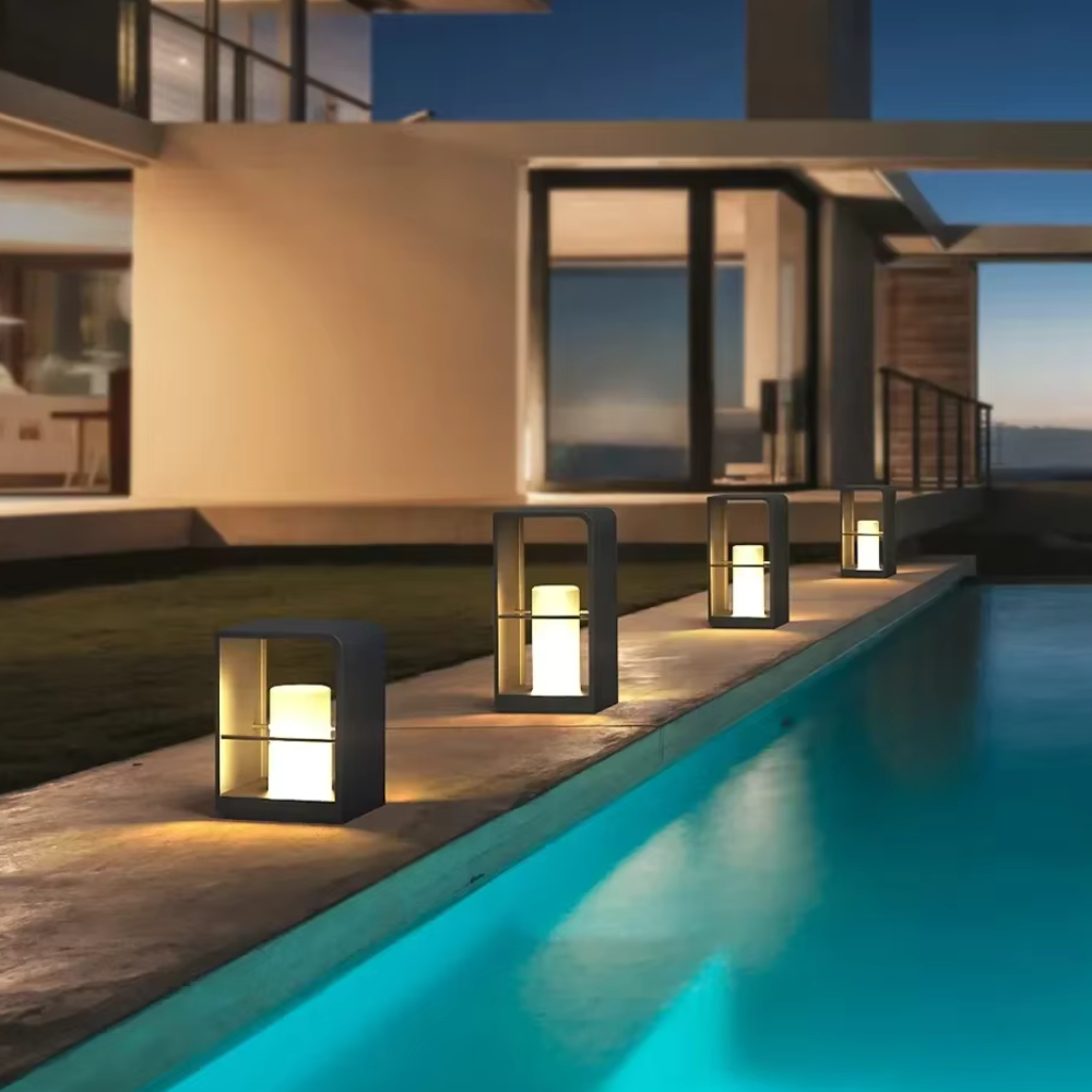 Luces Solares Elegantes para Exteriores - Iluminación LED Ecológica para Jardines
