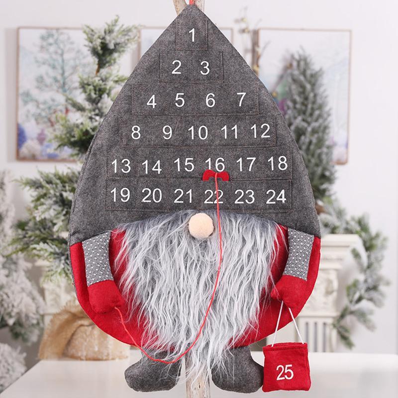 Cuenta Regresiva Para Navidad Colgante de Santa Calendario de Adviento