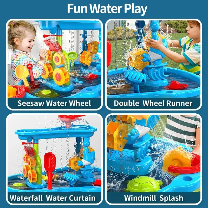 KIDSPLASH | Mesa de Arena y Agua 3-en-1 para Niños