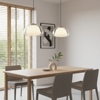 Lámpara Colgante de Vidrio Moderno - Diseño de Cúpula Ajustable para Isla de Cocina