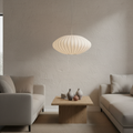 Candelabro de Seda Japandi - Luz Colgante Moderna para Comedores Elegantes