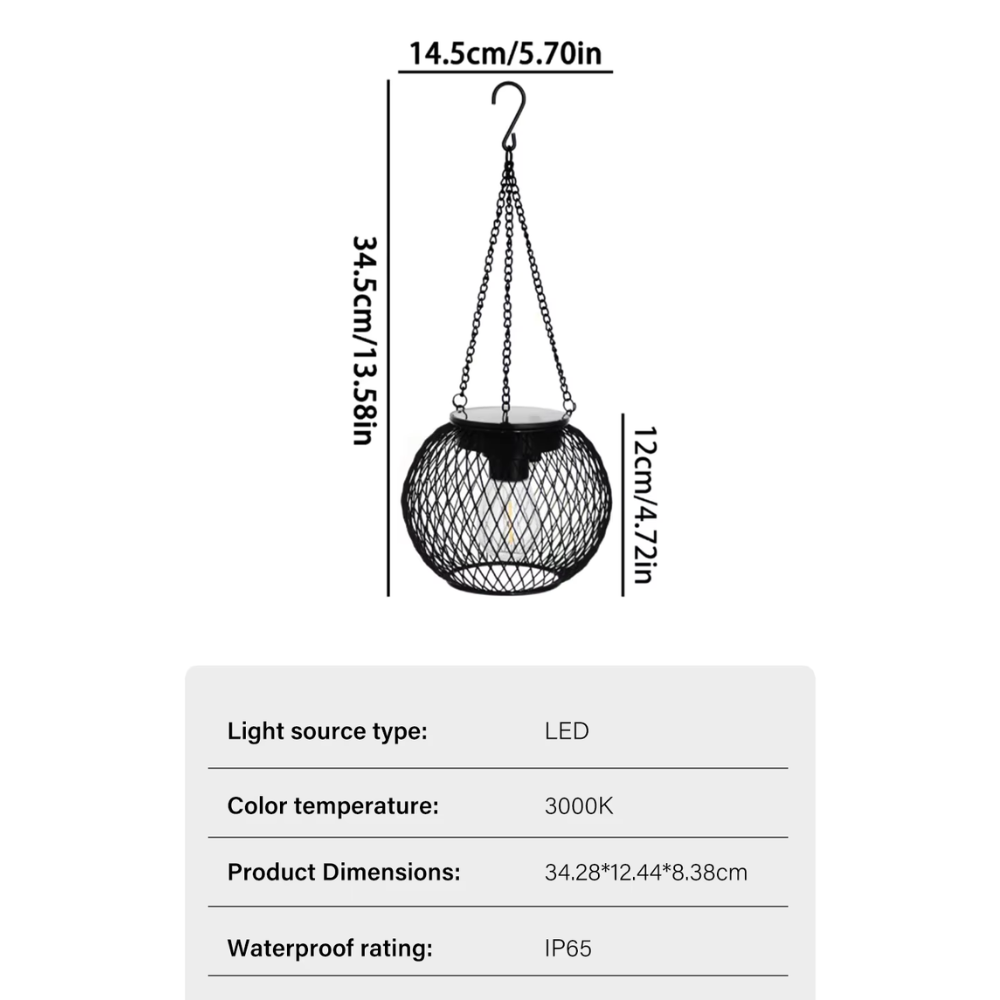 Faroles Solares para Exteriores | Iluminación Automática con Sensor de Crepúsculo para Patios y Jardines