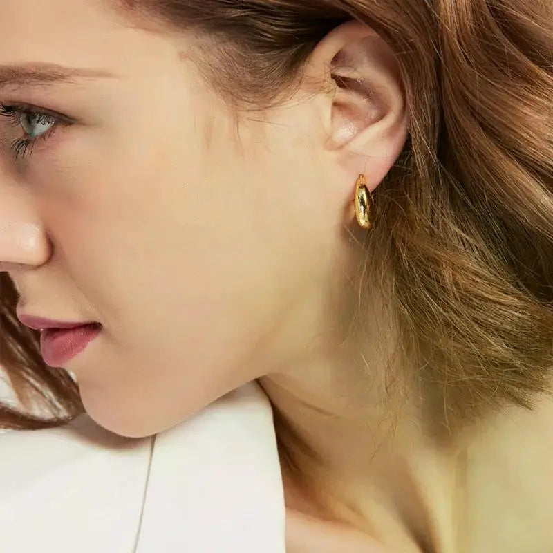 Lina - Pendientes con Diseño Colgante y de Aro