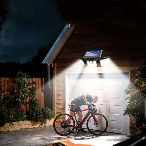 Aplique solar exterior con detector de movimiento