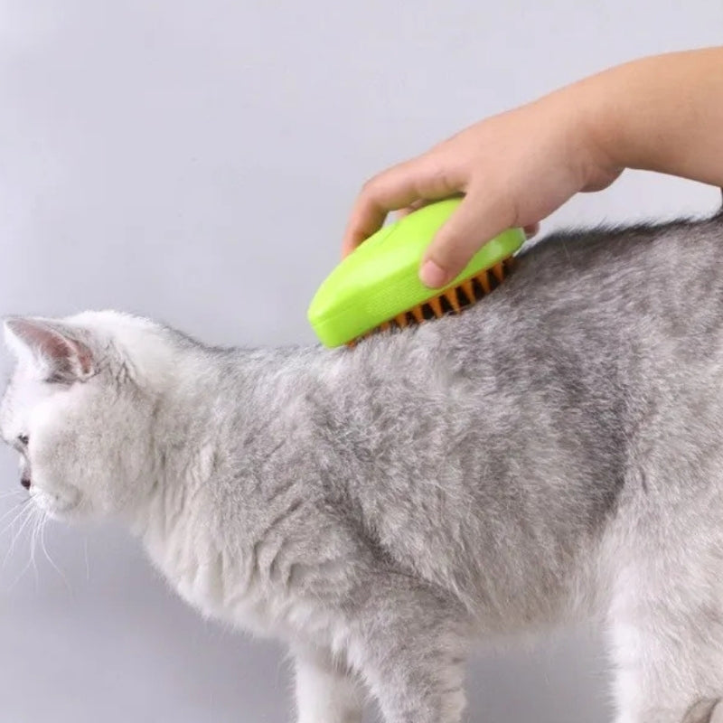 FurEase – Cepillo de vapor eléctrico para gatos y perros