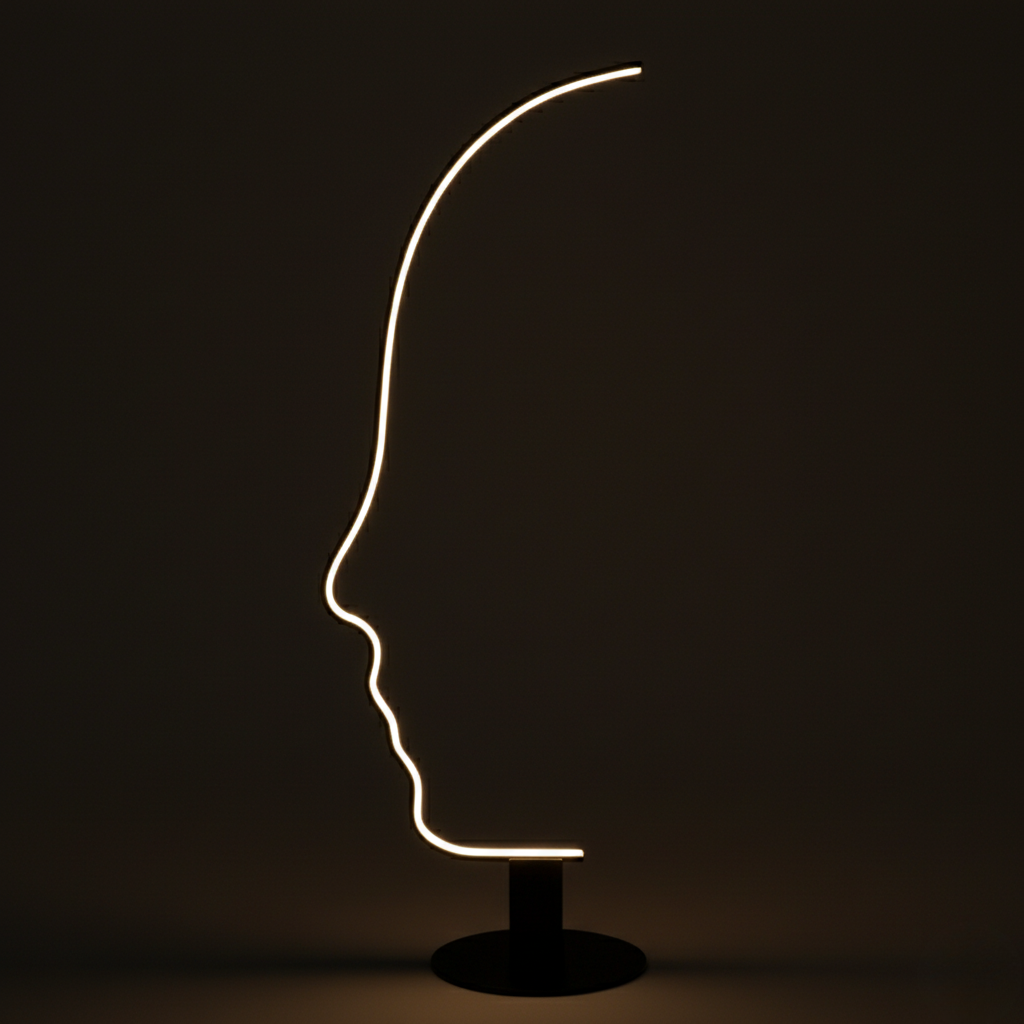 Silhouette No. 1 - Diseño Único de Cara Humana para Sala de Estar y Dormitorio