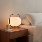 KumoLight | Lámpara de Mesa de Vidrio Esmerilado Minimalista y Elegante para Iluminación Ambiental