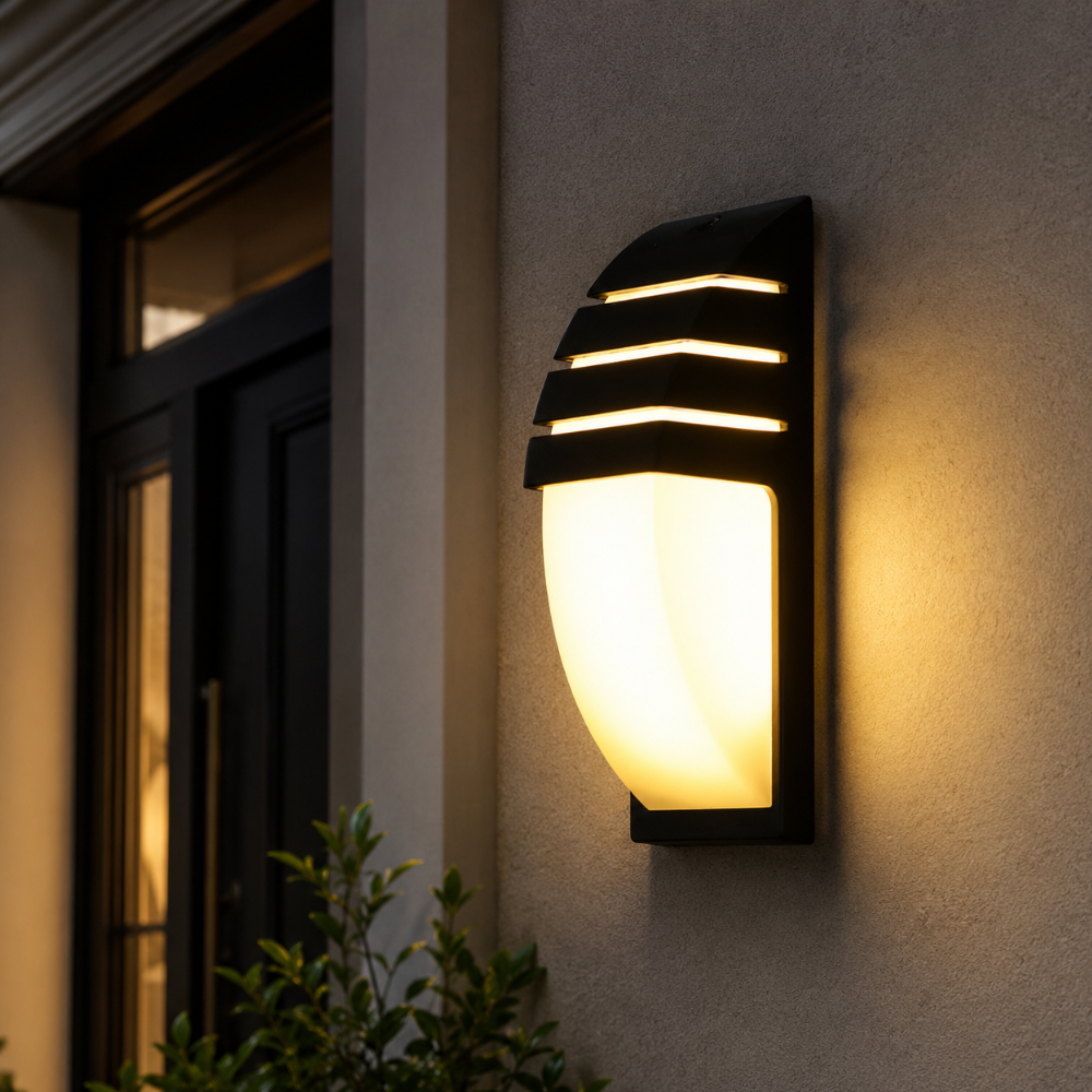 Aplique de Pared de Aluminio Moderno para Exterior