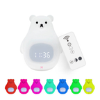 Reloj Despertador con Luz Nocturna de Oso Polar y Suave Iluminación LED