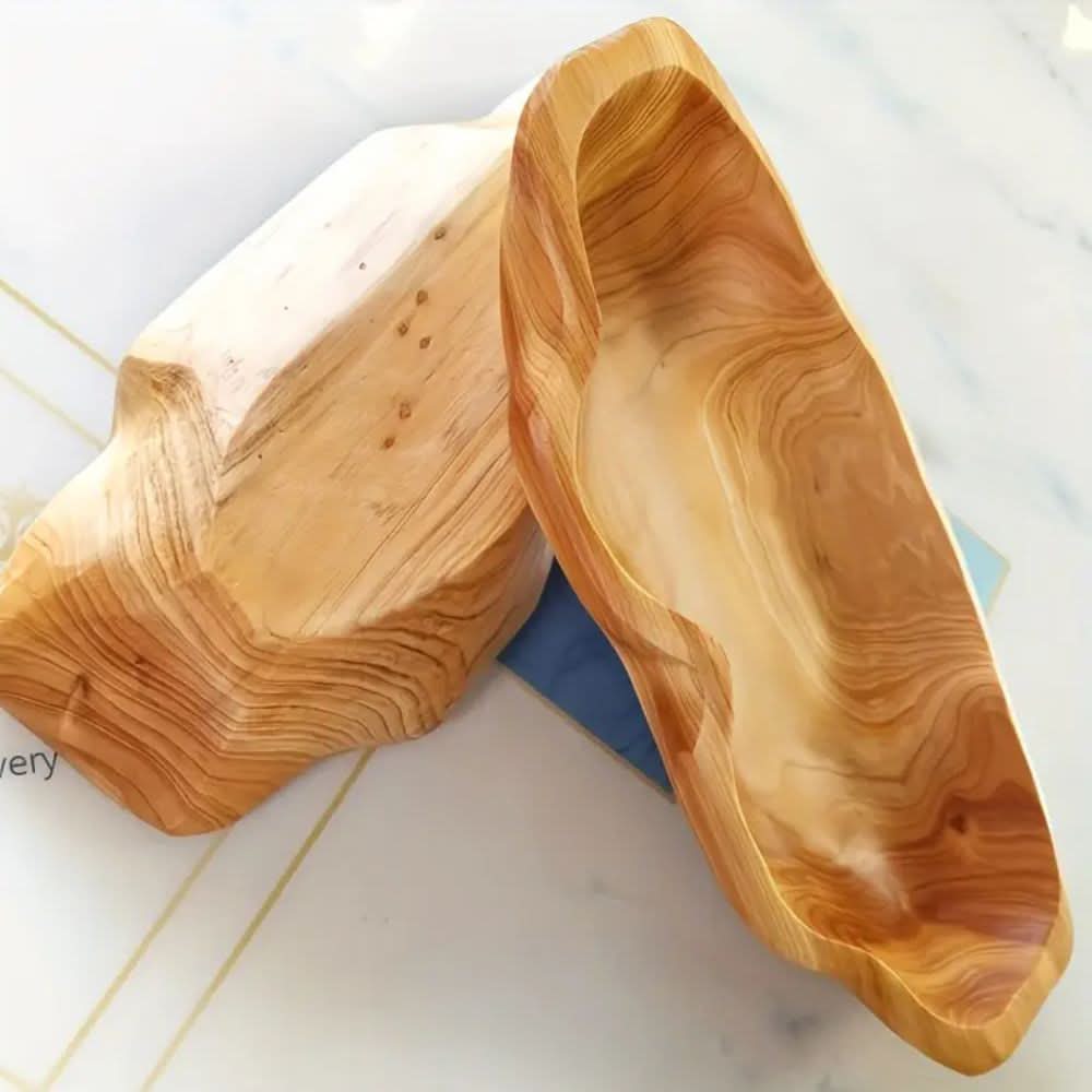 WOODARC – Bandeja de madera con estructura de madera en forma de arco para un estilo de servicio natural y rústico