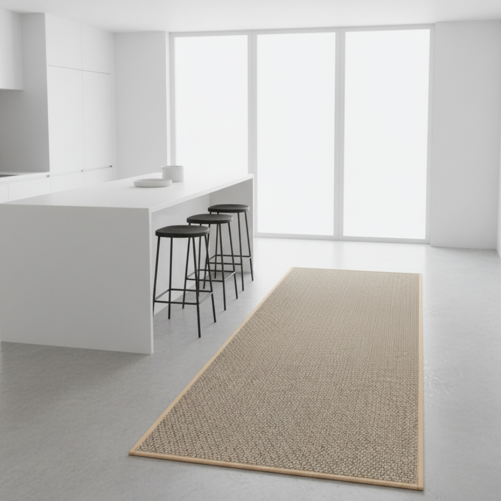 PureStep - Alfombra de Cocina Tejida con Respaldo de Goma Antideslizante, Lavable y Absorbente de Agua para Decoración Moderna del Hogar