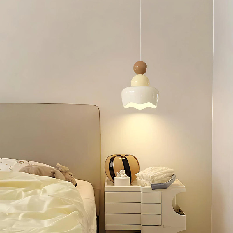Luneya | Lámpara colgante de estilo retro con diseño ondulado