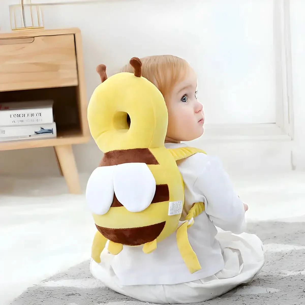 HEADGUARD - Protección de cabeza lujosa y ajustable para bebés con materiales suaves para una protección segura al gatear y aprender a caminar