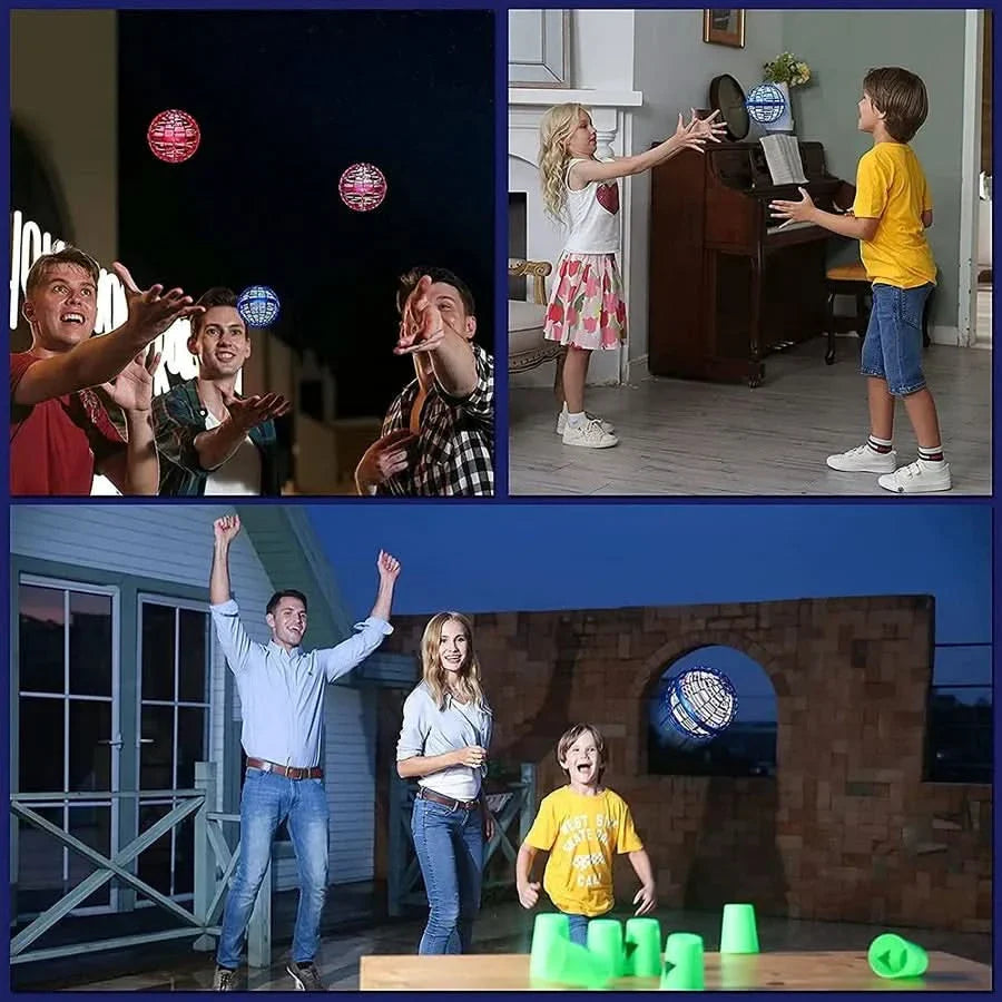 Bola voladora brillante para juegos divertidos e interactivos
