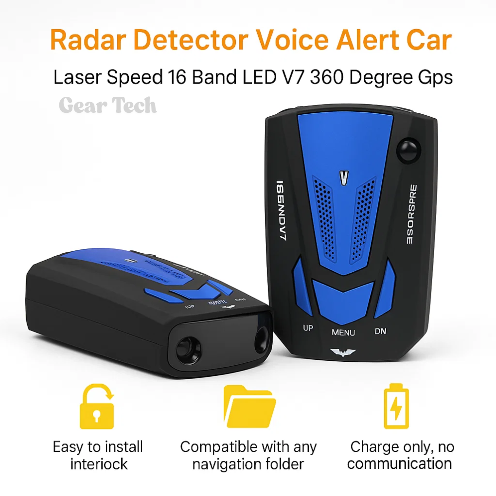 Detector de Radar en el Reino Unido – Detector de Cámaras de Velocidad Flash con Detección Precisa de Largo Alcance para una Conducción Segura