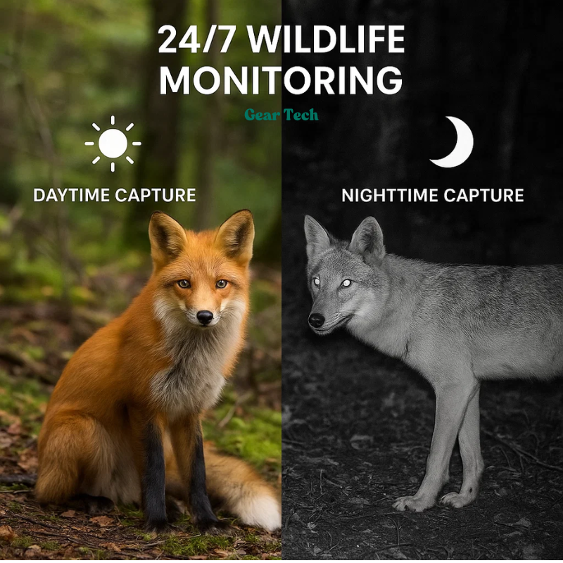 Cámara de Animales Silvestres al Aire Libre con Visión Nocturna