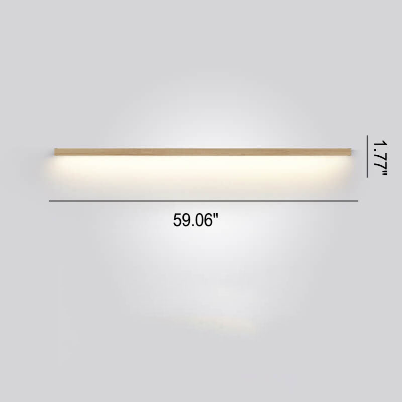 Lisslune | Luz de Pared LED Japonesa ZenBeam | Diseño de Madera Sólida | Iluminación de Acento Moderna