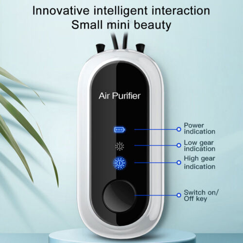 Collar Purificador de Aire Mini Personal | Purificador de Aire Portátil con Carga USB