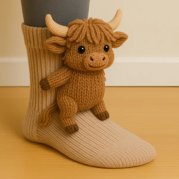 Calcetines de Animales Fantasía Suaves y Cómodos