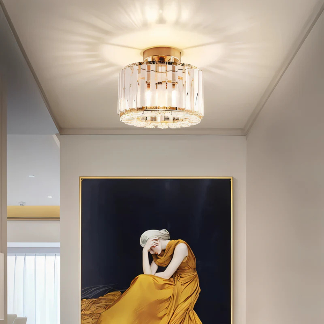 Eloria | Lámparas de techo LED con acabado en cristal