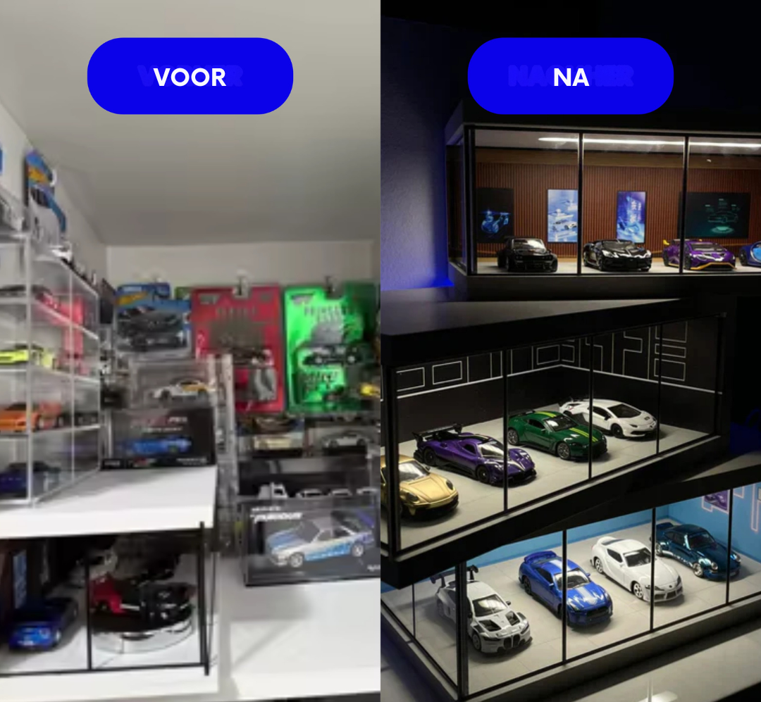 GaragePro 1:64 | El hogar perfecto para coches de juguete y modelos en miniatura