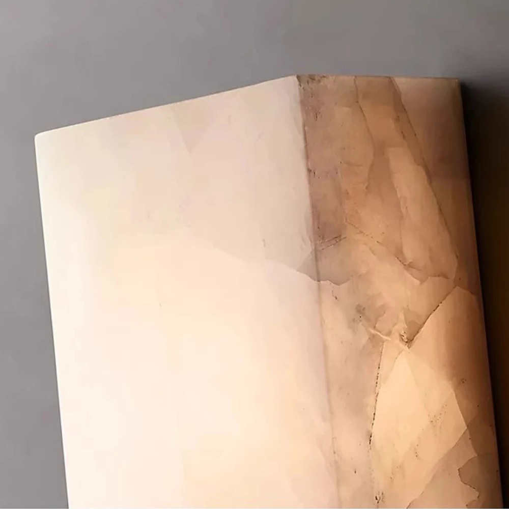 Marbelle - Lámpara de Pared LED de Piedra Natural Moderna para Exterior con Diseño Impermeable