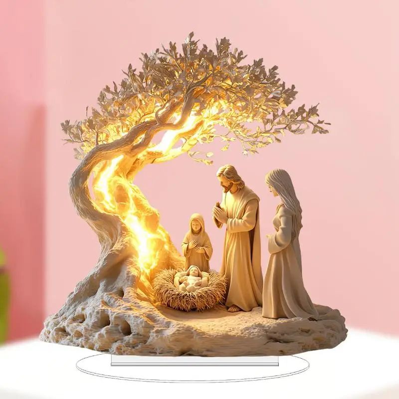 BlessingAura - Estatua de la Natividad de Jesús para Decoración Interior